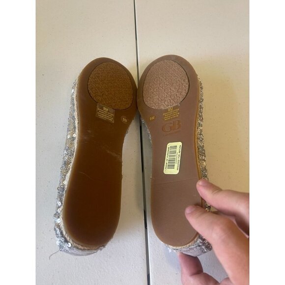 Gianni Bini sequined silver Espadrilles Size 9 - Picture 7 of 13